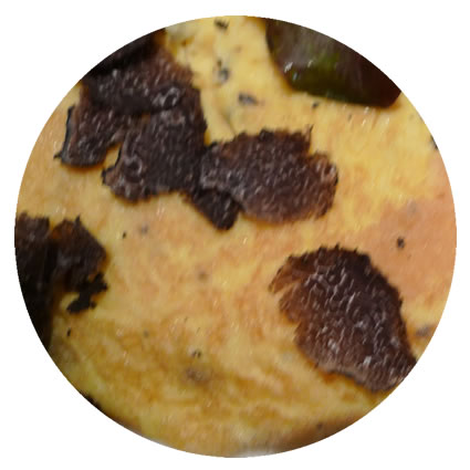 Omelette with Truffles and Bra Cheese